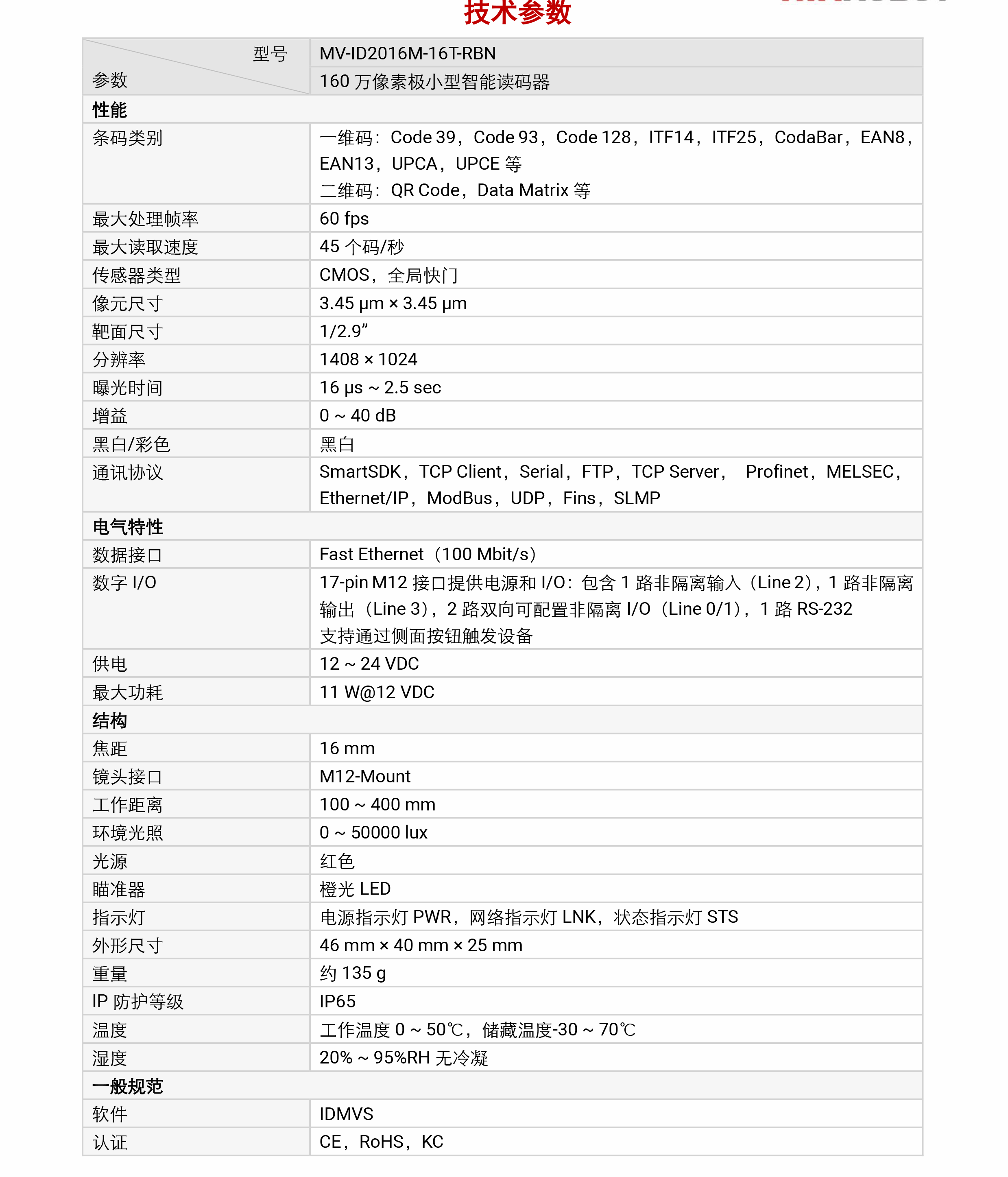 智能读码丨海康机器人MV-ID2016M-16T 160 万像素极小型智能读码器插图4 智能读码丨海康机器人MV-ID2016M-16T 160 万像素极小型智能读码器-麒云信科(北京)科技有限公司
